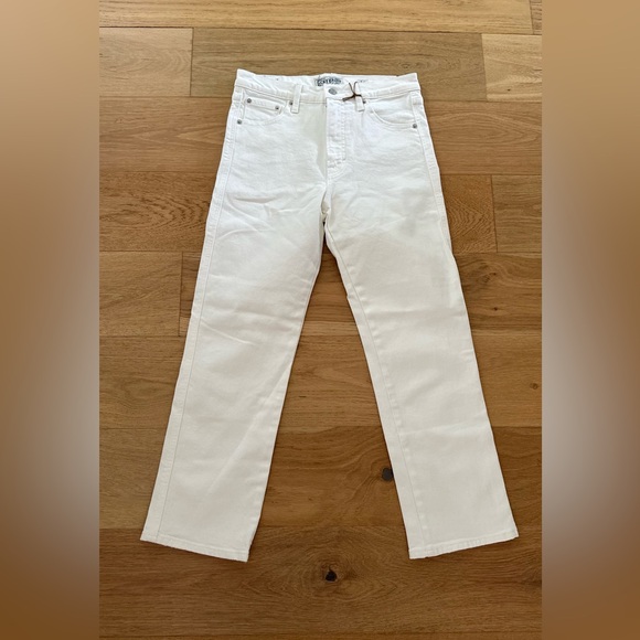 Lucky Brand NWT jeans women’s size 27 white authentic straight crop  vintage - Picture 1 of 14